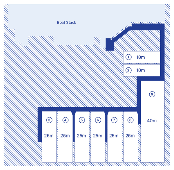 Image of Blue HQ Boat Pen Layout