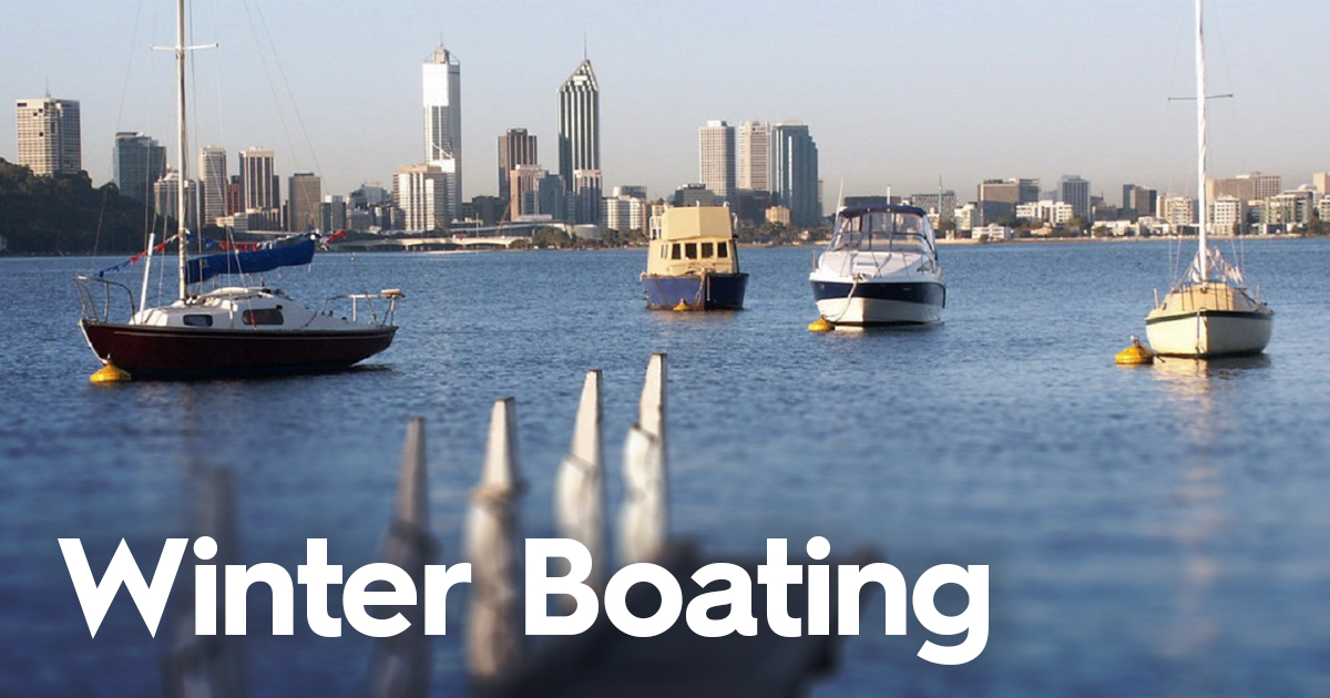 Winter boating in Perth